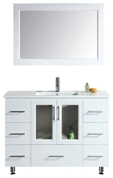Stanton 48 Single Sink Vanity Set with Drop-In Sink in White
