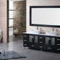 Design Element B72-VS | Stanton 72 Double Sink Vanity Set in Espresso