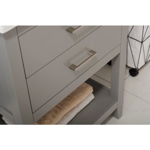 Design Element Vanities Design Element Cara 24" Gray Modern Single Sink Vanity