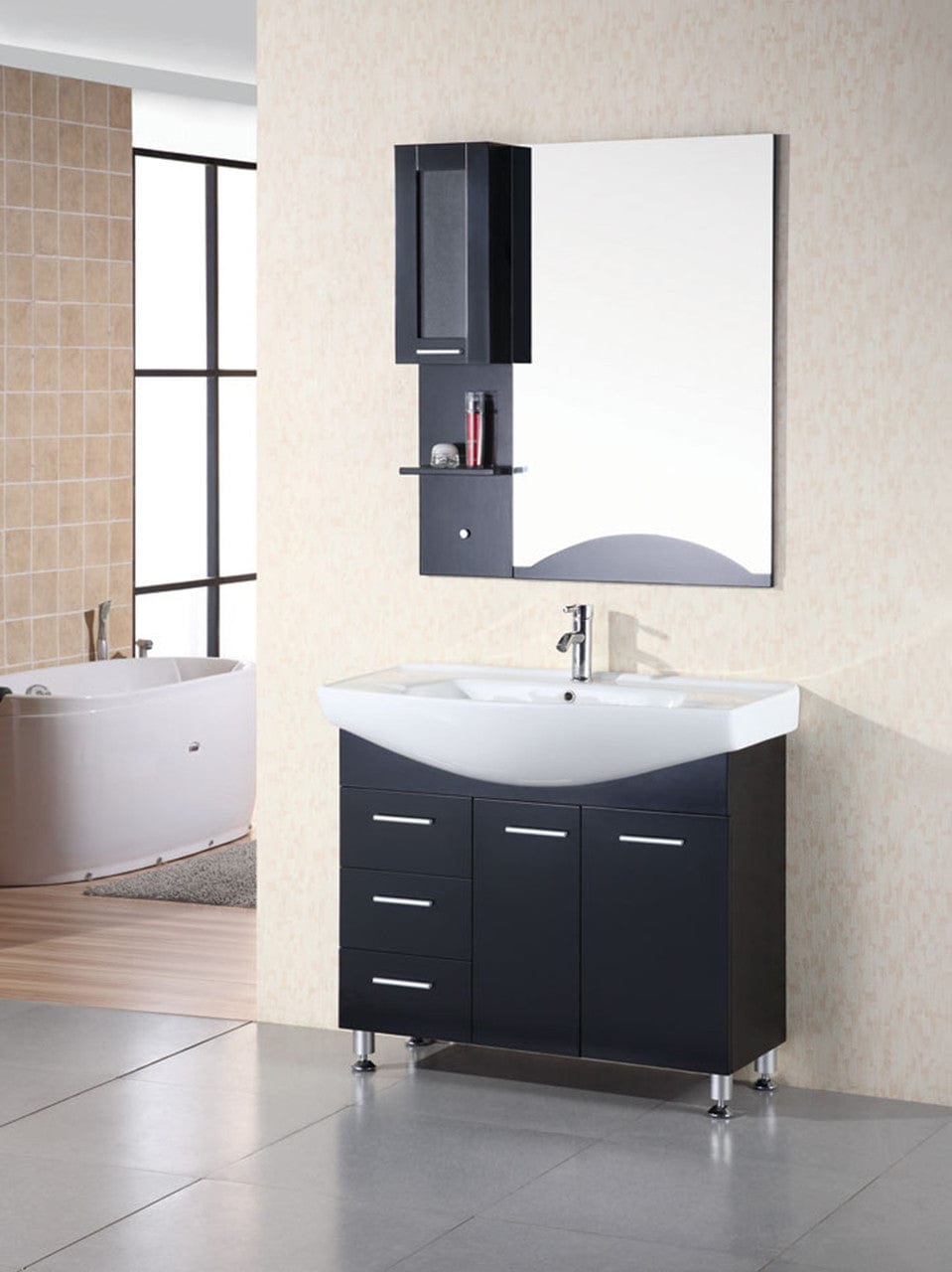 Design Element Vanities Design Element DEC026 | Sierra 40" Single Sink Vanity Set in Espresso