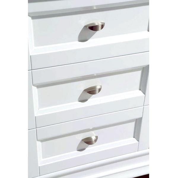 Design Element Vanities Design Element DEC059B-W-W | Hudson 48" Single Sink Vanity Set in White with White Carrara Marble Countertop