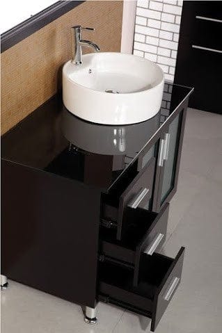 Design Element DEC066B-E | Malibu 39" Single Sink Vanity Set in Espresso