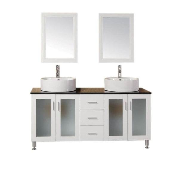 Malibu 60 Single Sink Vanity Set in White