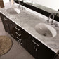 Design Element DEC076B | London Stanmark 72" Double Sink Vanity Set in Espresso