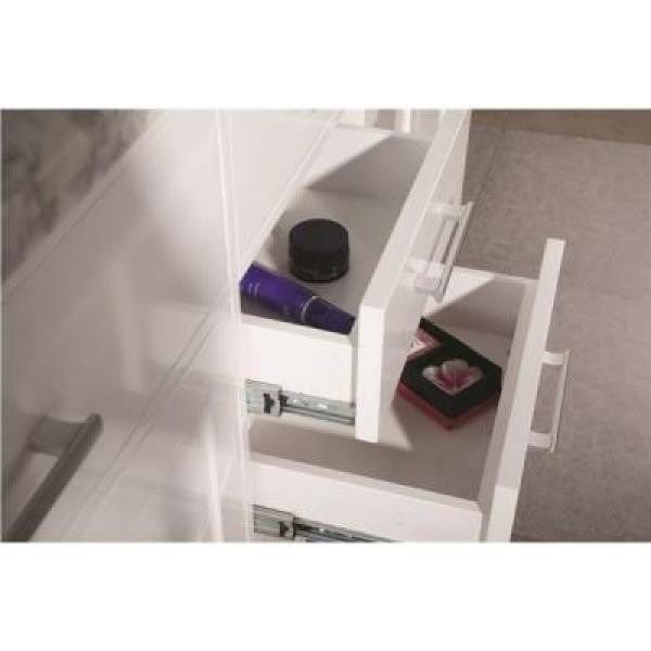Design Element DEC076B-W | London Stanmark 72" Double Sink Vanity Set in White