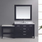 Design Element DEC076C_MUT | London Stanmark 48" Single Sink Vanity Set in Espresso Finish with Make-up table in Espresso