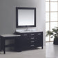 Design Element DEC076C_MUT | London Stanmark 48" Single Sink Vanity Set in Espresso Finish with Make-up table in Espresso