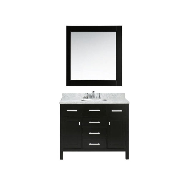 Design Element DEC076F | London 42 Single Sink Vanity Set in Espresso Finish