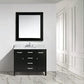 Design Element DEC076F | London Stanmark 42" Single Sink Vanity Set in Espresso Finish