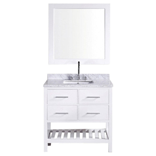 London 36 Single Sink Vanity Set in White
