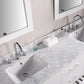 Design Element DEC077B-W | London Cambridge 72" Double Sink Vanity Set in White