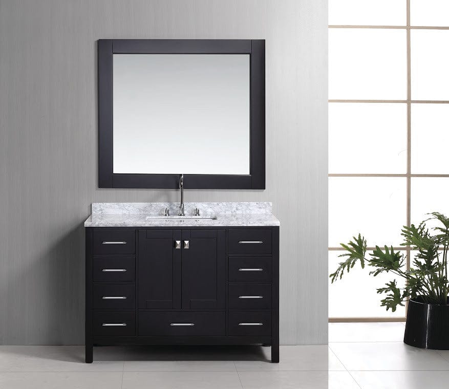 Design Element DEC082C | London 48" Single Sink Vanity Set in Espresso Finish