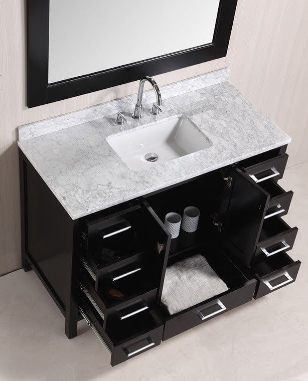 Design Element DEC082C | London 48" Single Sink Vanity Set in Espresso Finish