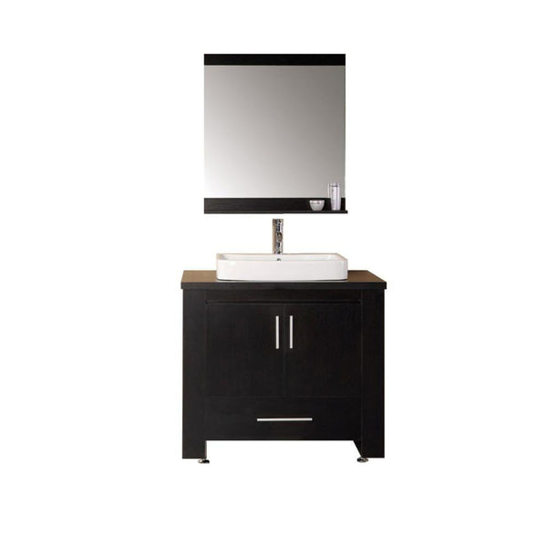 Design Element DEC083A | Washington 36 Single Sink Vanity Set in Espresso