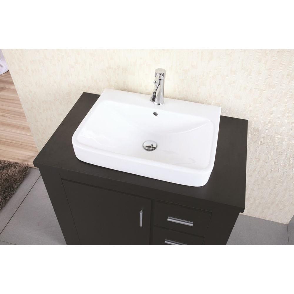 Design Element DEC083A | Washington 36" Single Sink Vanity Set in Espresso