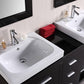 Design Element DEC091B | New York 60" Double Sink Vanity Set in Espresso