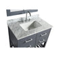 Design Element London Cambridge 36" Single Sink Vanity Set in Gray