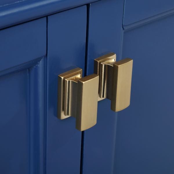 Design Element Vanities Design Element Milano 72" Blue Double Rectangular Sink Vanity | ML-72-BLU