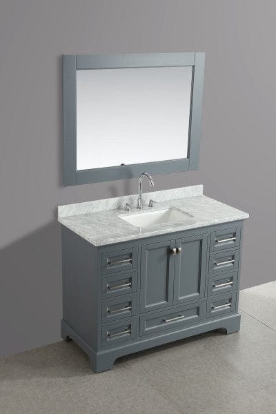Design Element Omega 48" Single Sink Vanity in Gray | DEC068C-G