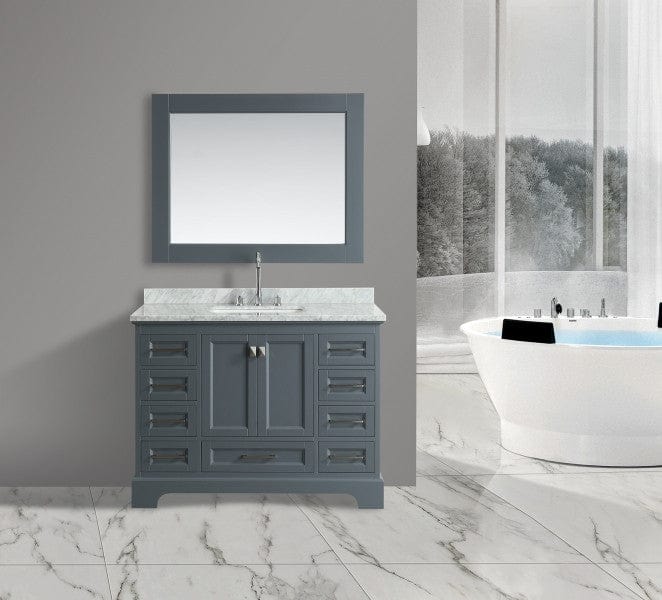 Design Element Omega 48" Single Sink Vanity in Gray | DEC068C-G 