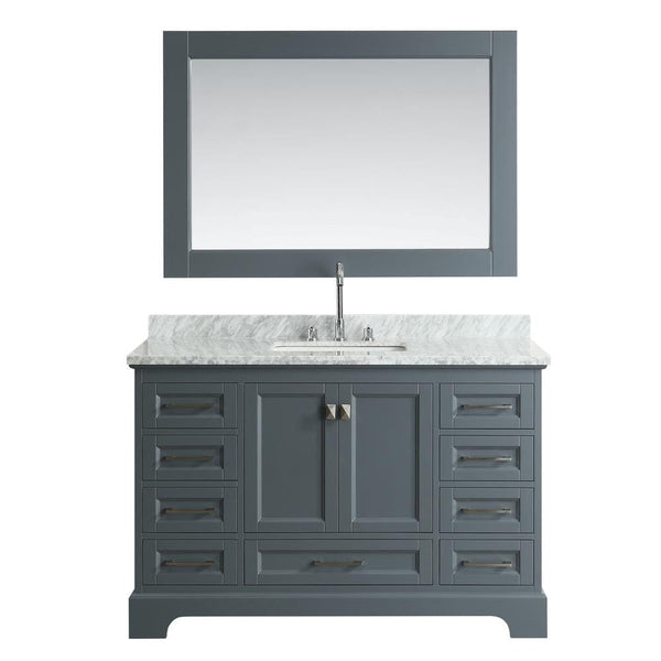 Design Element Omega 54 Single Sink Vanity in Gray | DEC068D-G 