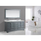 Design Element Omega 72" Double Sink Vanity in Gray | DEC068B-G