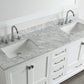 Design Element Omega 72" Double Sink Vanity in White | DEC068B-W