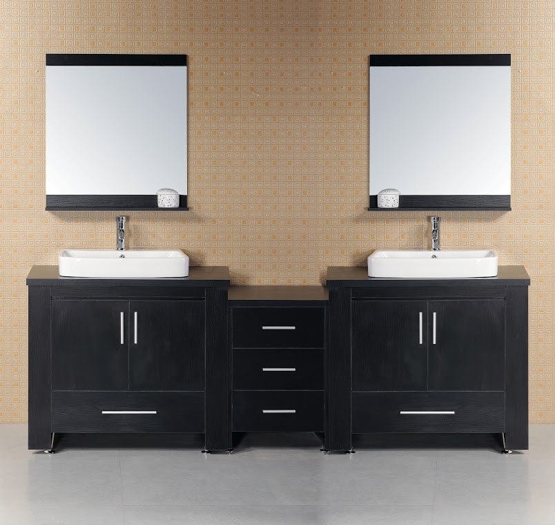Design Element Vanities Design Element Washington 88" Double Sink Vanity Set in Espresso | DEC083-E