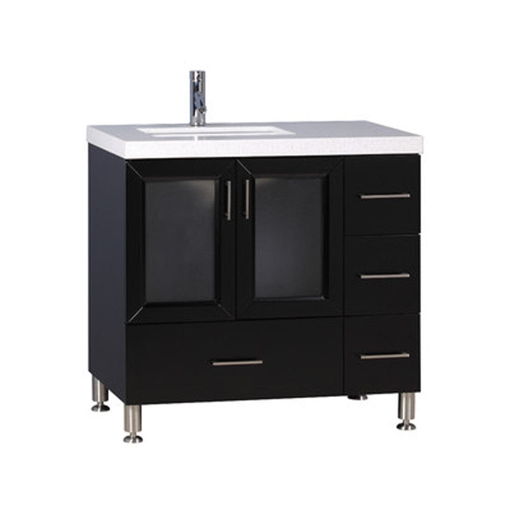 Design Element Westfield 36" Single Sink Vanity in Espresso