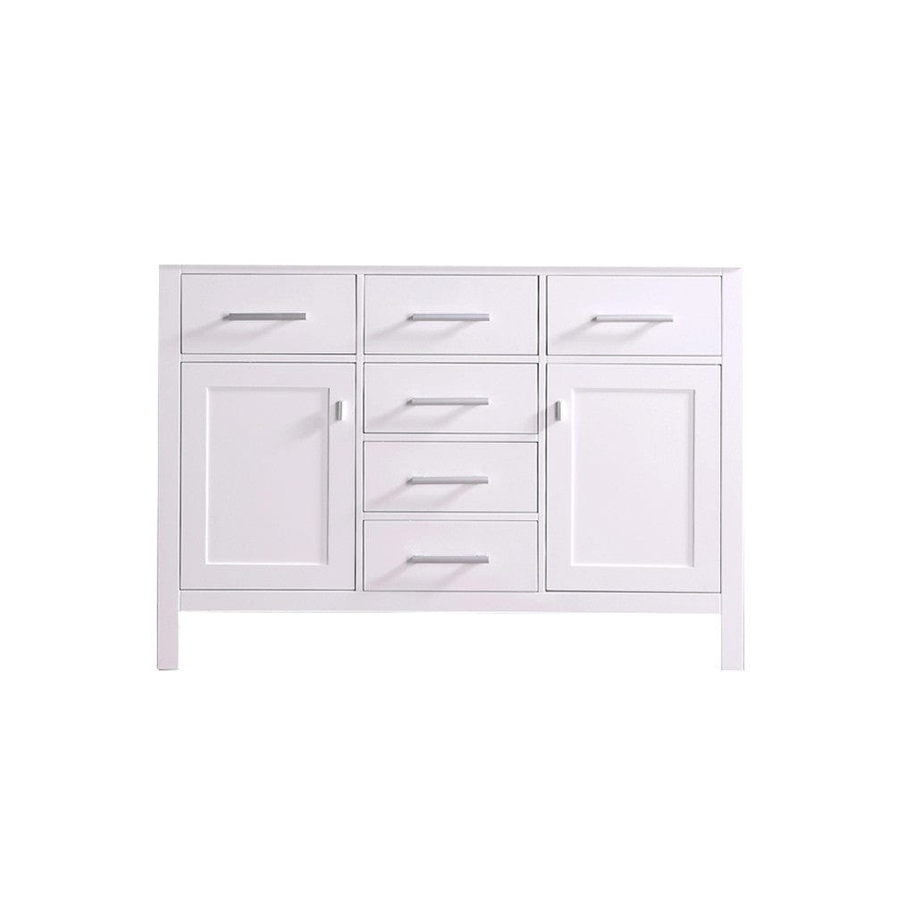 Design Element Vanity Base Cabinets Design Element DEC076C-W-CB | London Stanmark 48" Single Sink Base Cabinet in White
