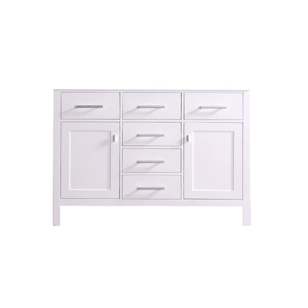 Design Element DEC076C-W-CB | London 48 Single Sink Base Cabinet in White