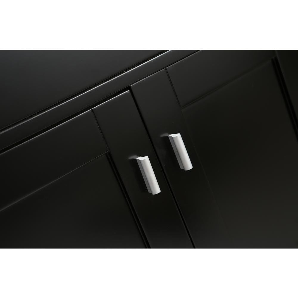 Design Element Vanity Base Cabinets Design Element DEC076DR-CB | London Stanmark 36" Single Sink Base Cabinet in Espresso with Drawers on the Right