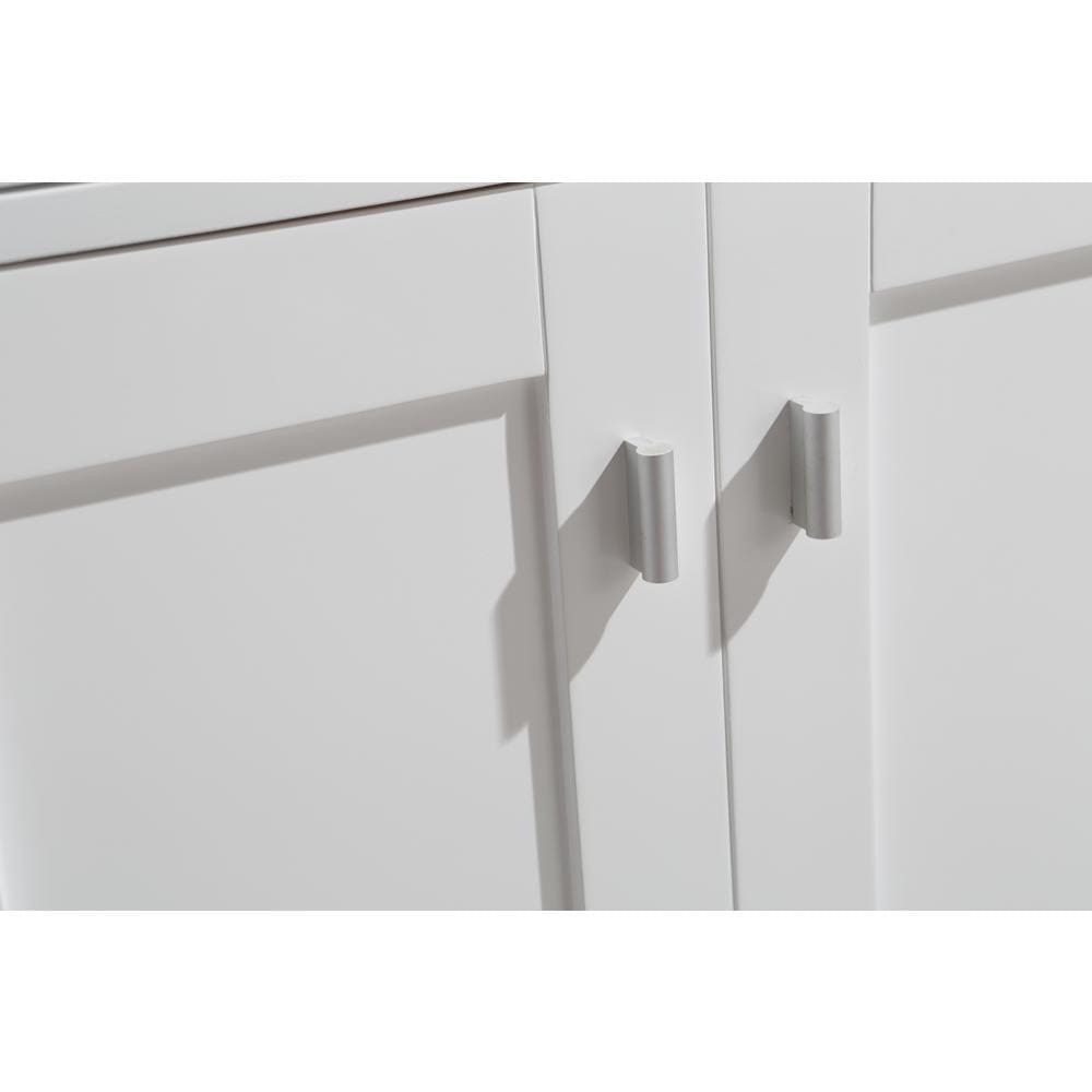 Design Element Vanity Base Cabinets Design Element DEC076DR-W-CB | London Stanmark 36" Single Sink Base Cabinet in White with Drawers on the Right