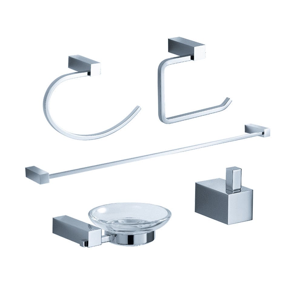 FAC0400 | Fresca Ottimo 5-Piece Bathroom Accessory Set - Chrome