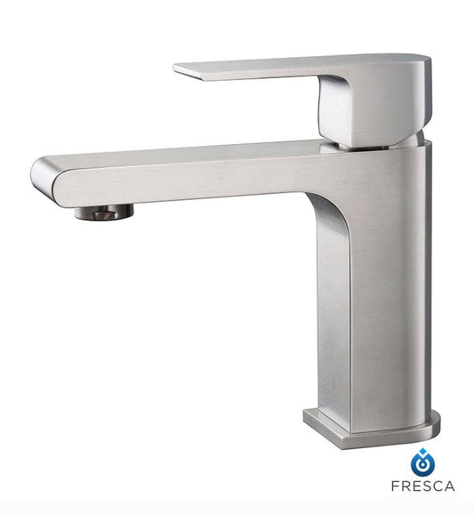 FFT9151BN | Fresca Allaro Single Hole Mount Bathroom Vanity Faucet - Brushed Nickel