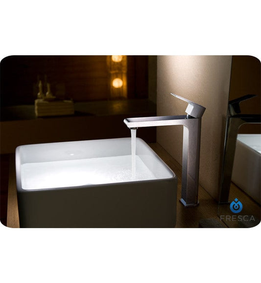 FFT9152CH | Fresca Allaro Single Hole Vessel Mount Bathroom Vanity Faucet - Chrome