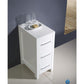 FST6212WH | Fresca Torino 12 White Bathroom Linen Side Cabinet