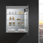 Fresca Tiempo 24 Wide x 30 Tall Bathroom Medicine Cabinet w/ LED Lighting & Defogger - Right Swing