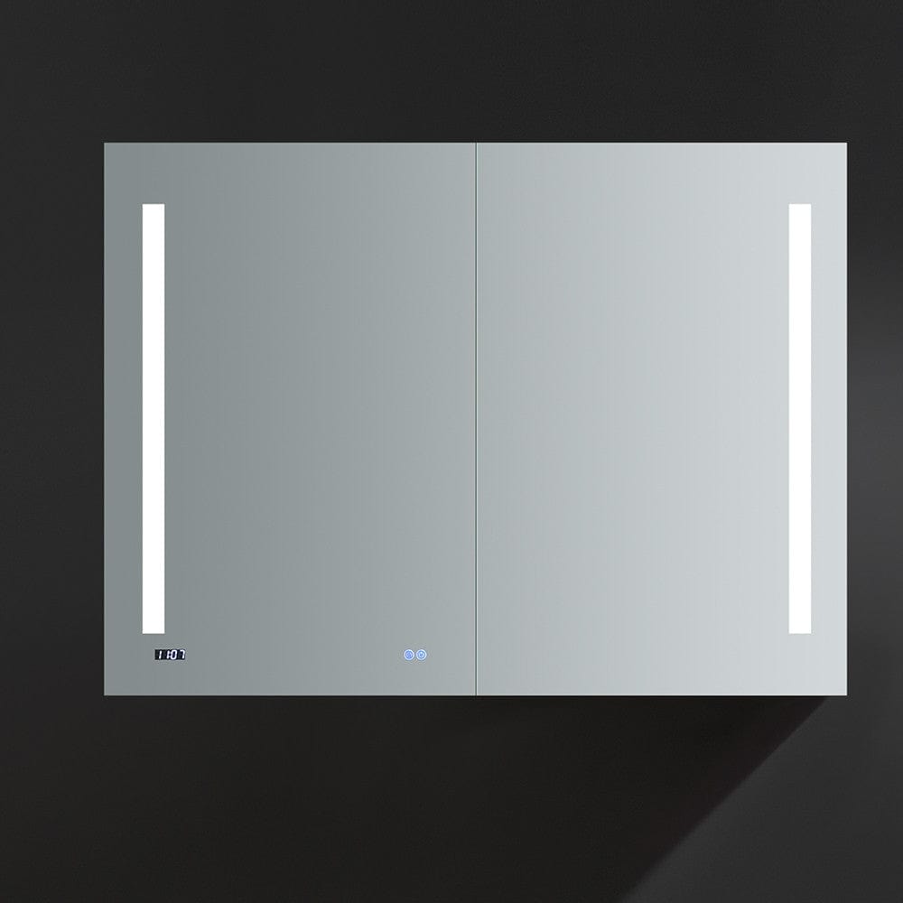 Fresca Tiempo 48 Wide x 36 Tall Bathroom Medicine Cabinet w/ LED Lighting & Defogger