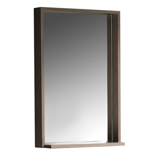 Fresca Allier 22 Gray Oak Mirror with Shelf