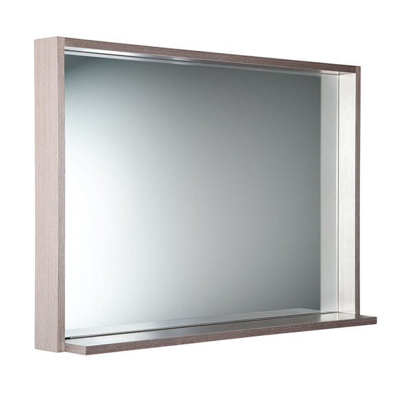 Fresca Allier 40 Gray Oak Mirror with Shelf