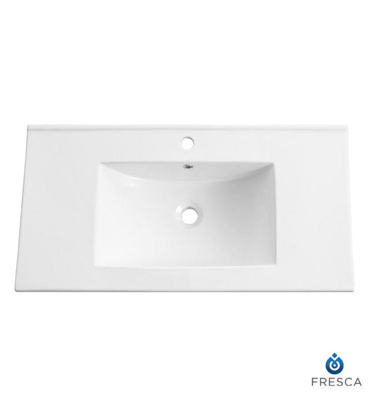 Fresca Allier 36 White Integrated Sink w/ Countertop