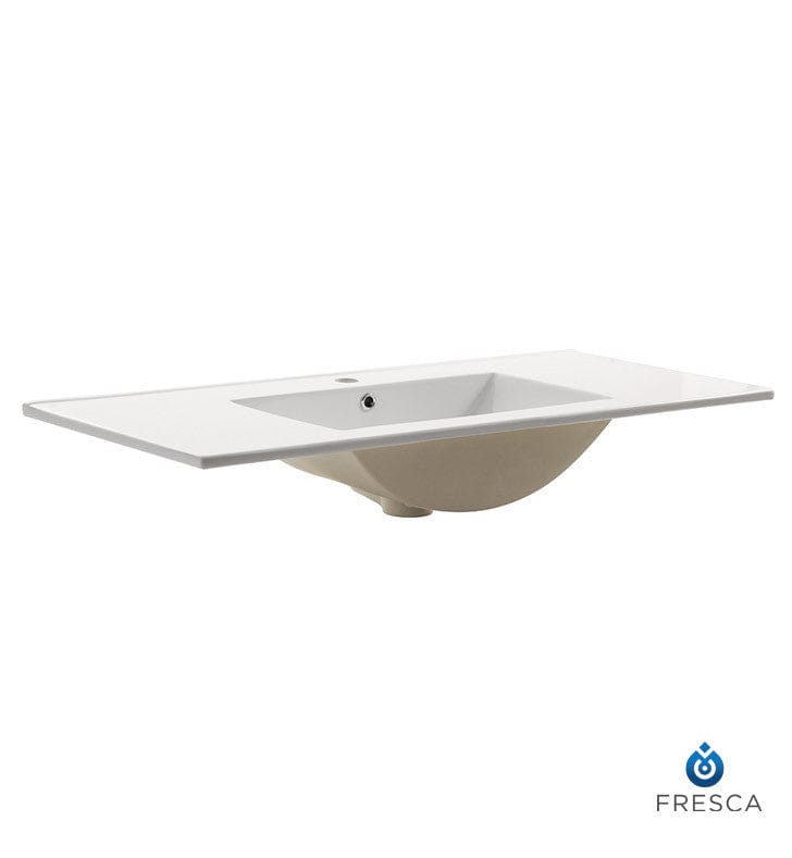 Fresca Allier 40 White Integrated Sink w/ Countertop
