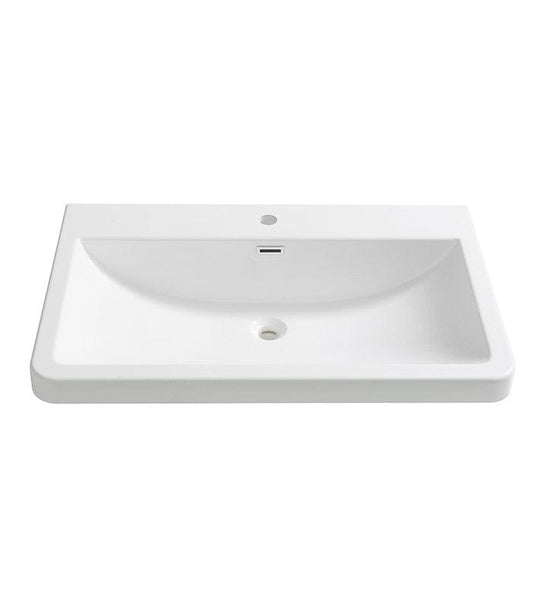 Fresca Milano 32 White Integrated Sink w/ Countertop