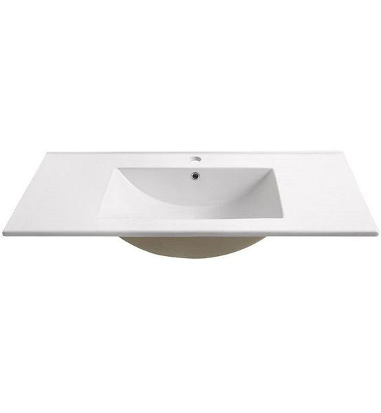 Fresca Torino 36 White Integrated Sink w/ Countertop