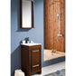 Fresca Allier 16 Wenge Brown Modern Bathroom Vanity w/ Mirror