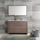 Fresca Allier 48 Gray Oak Modern Double Sink Bathroom Vanity w/ Mirror