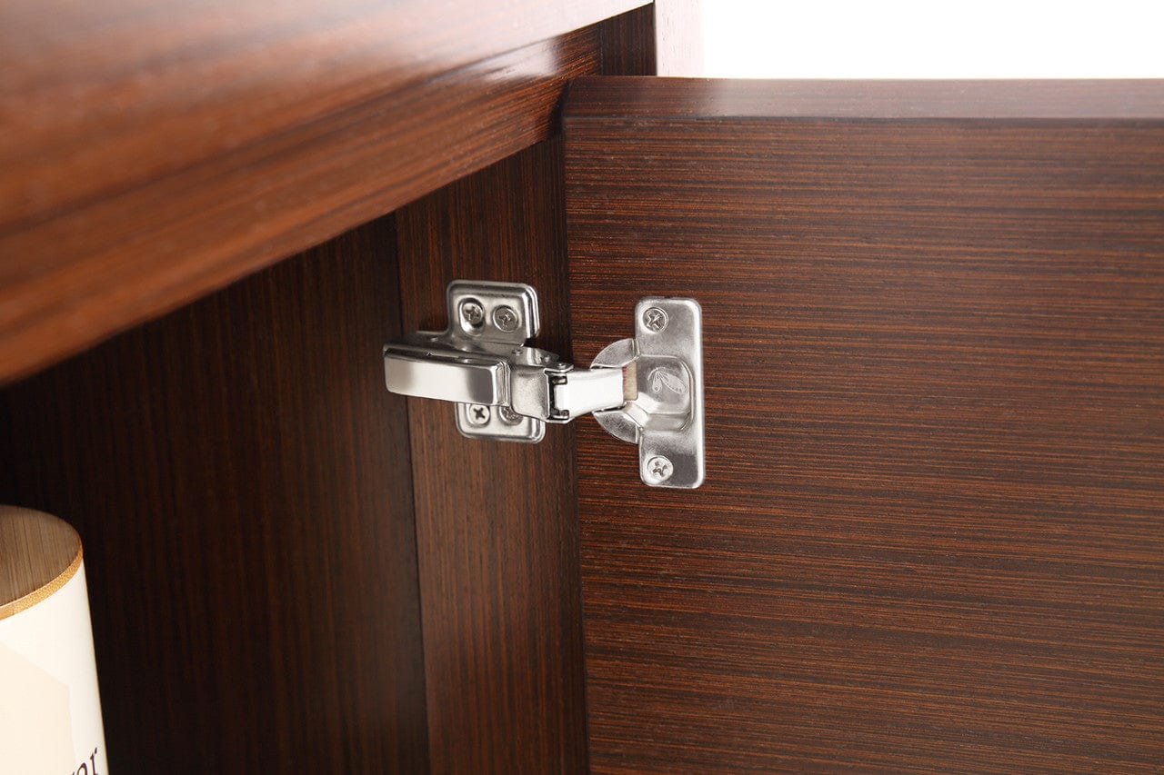 Fresca Vanities Fresca Allier 48 Wenge Brown Modern Double Sink Bathroom Vanity w/ Mirror