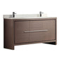 Fresca Allier 60" Gray Oak Modern Double Sink Bathroom Cabinet w/ Top & Sinks