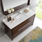 Fresca Allier 60 Wenge Brown Modern Single Sink Bathroom Vanity w/ Mirror